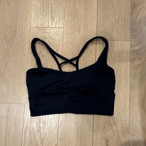 All in Motion Black Strappy Sports Bra